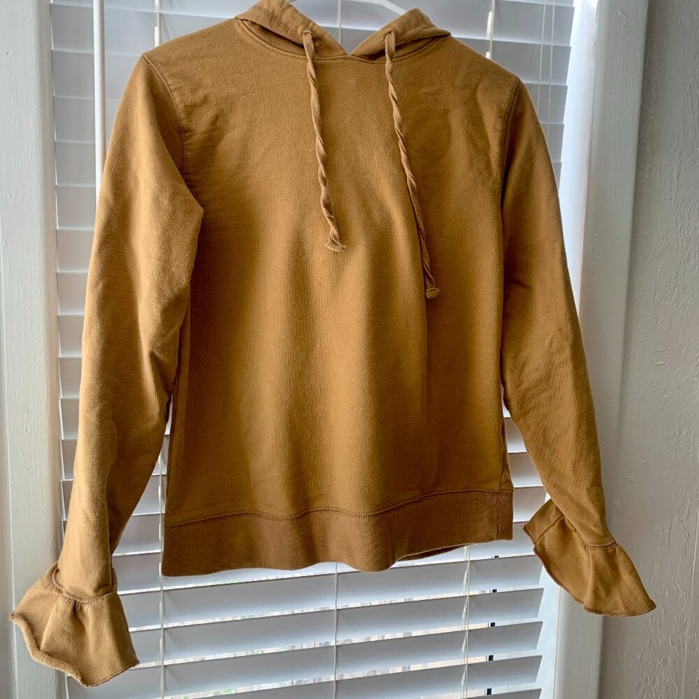 J Crew mustard yellow girls sweatshirt